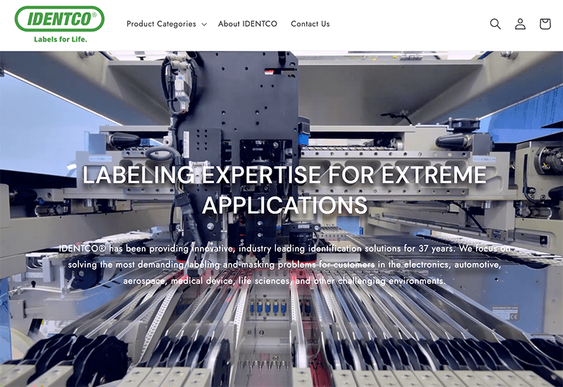 IDENTCO Online Label Store Launch | Armis Labels